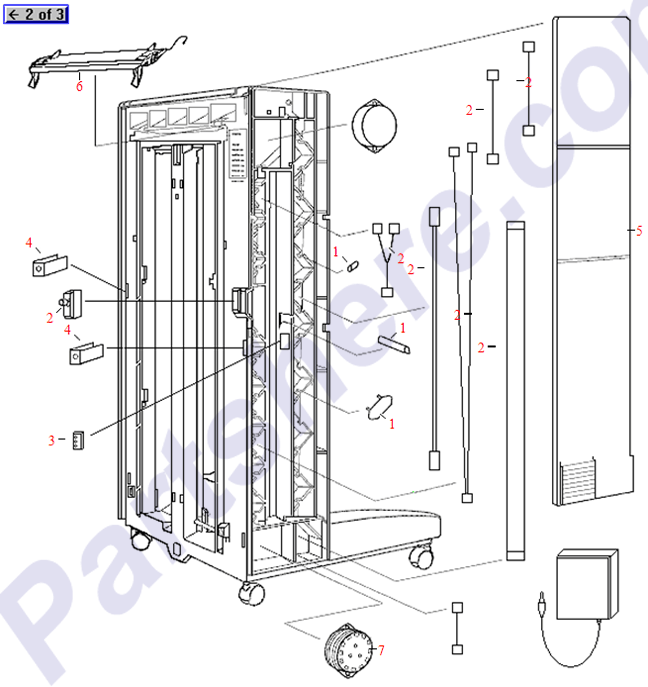 HP parts picture diagram for C4785-60518-R, C4785-60505, C4785-60512, C4785-60514, C4785-60518, C4785-60519, C4785-60520